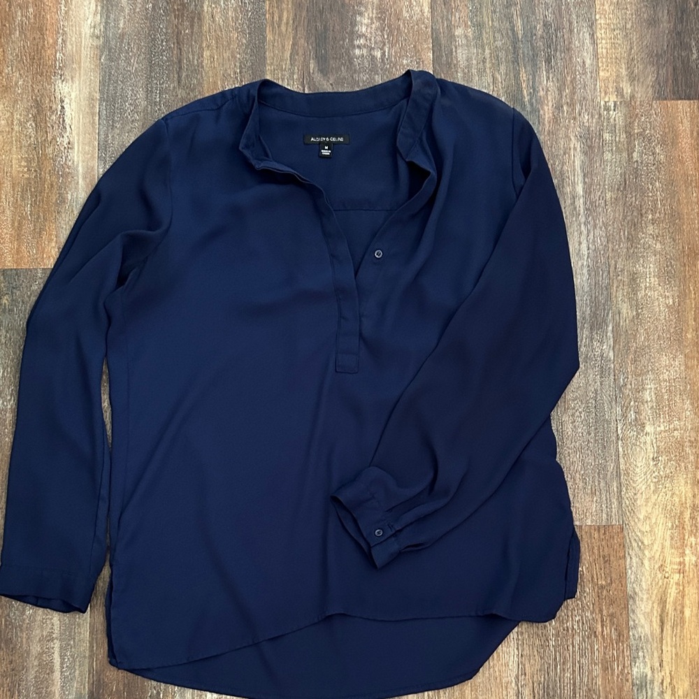 Classic Navy Women's Blouse